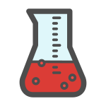 Science Beaker - Red